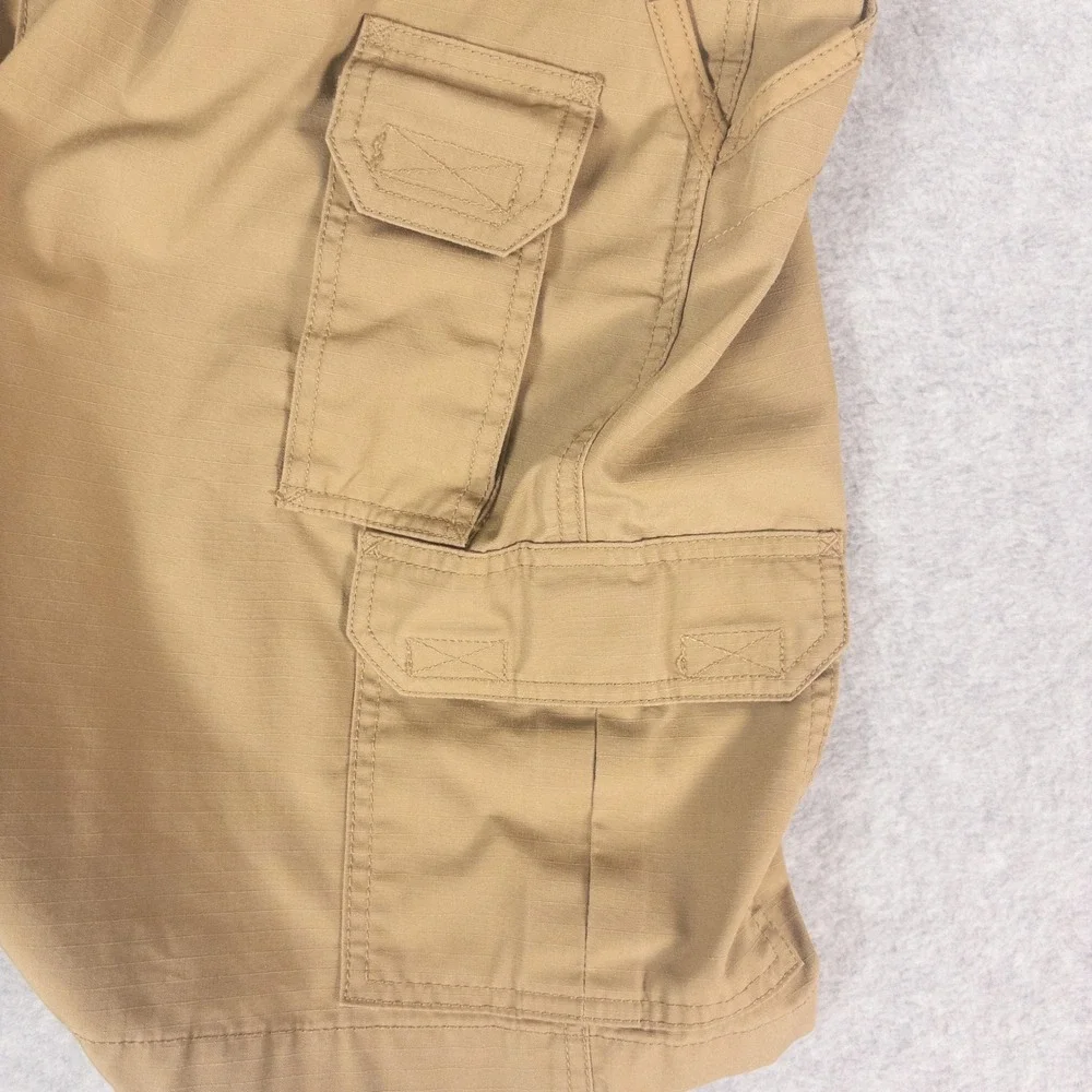 5.11 Tactical Mens Khaki Ripstop Cargo Shorts Size 40 Tan Hiking Outdoor Utility